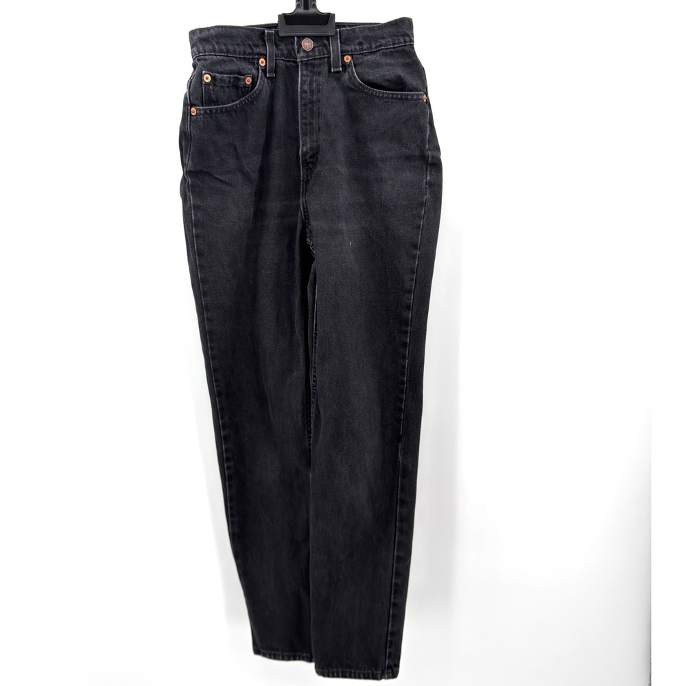 Levi's 512 Jeans Black Slim Fit Tapered Leg Women's Size‎ 6 Regular Vintage